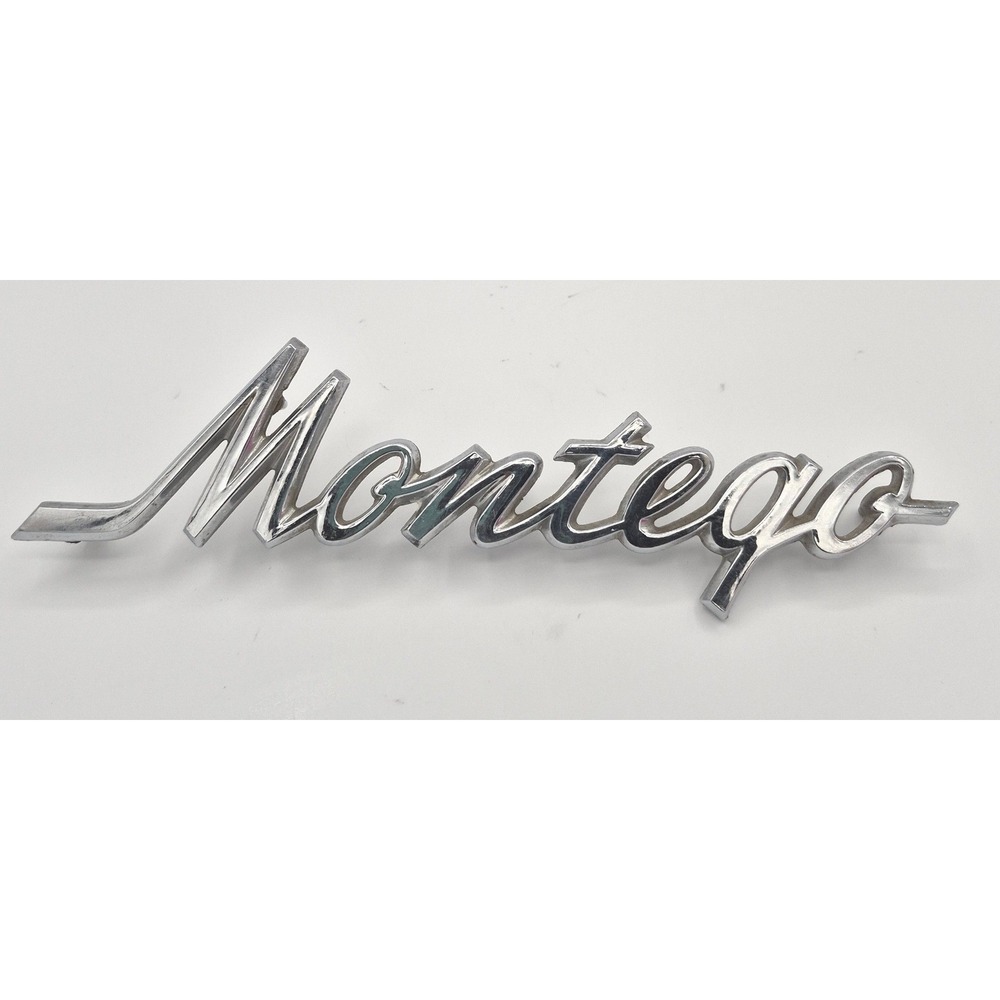 Vintage Mercury Montego Emblem Metal Chrome Script Nameplate Badge 5202 OEM
